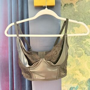 Victoria's Secret Gray Lace Bralette